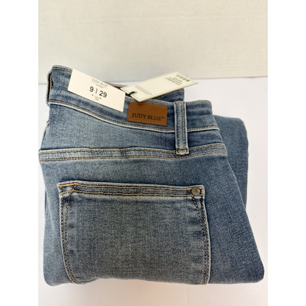 Judy Blue NWT Hi-Rise Boot Cut Light Wash Denim Jeans Size 9/29 Style #82515